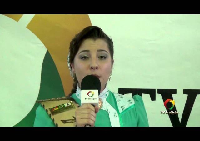 1ª Inter-Regional do ENART - Entrevista - Caroline - 1ª Prenda do RS