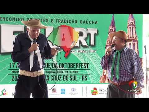 JOÃO BENITO SOARES ARENA x ADÃO NOÉ SILVA SILVEIRA - TROVA DE MARTELO - SÁBADO - ENART 2017